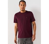 Tommy Hilfiger Regular Fit Essential Flag Logo T-Shirt, Dark Red, Size 3Xl, Men Dark Red