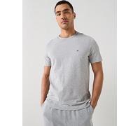 Tommy Hilfiger Regular Fit Essential Flag Logo T-Shirt, Grey, Size L, Men Grey