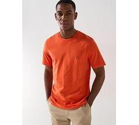 Tommy Hilfiger Regular Fit Essential Flag Logo T-Shirt, Orange, Size S, Men Orange