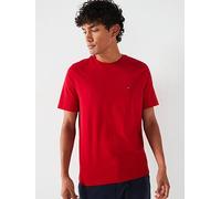 Tommy Hilfiger Regular Fit Essential Flag Logo T-Shirt, Red, Size 2Xl, Men Red