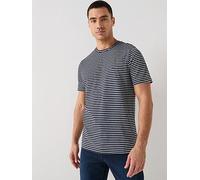Tommy Hilfiger Regular Fit Essential Flag Stripe T-Shirt, Navy, Size 2Xl, Men Navy