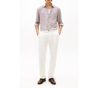 Tommy Hilfiger Regular Fit Linen Shirt Legacy Brown/stripe size XL | Formal Shirts Outlet | Men | White XL