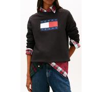 Tommy Hilfiger Regular Flag Crew Black size S | Sweaters Outlet | Women | Black S