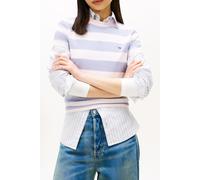 Tommy Hilfiger Regular Flag Jersey T-shirt Periwinkle Dust/multi Stripe size XS | Shirts Outlet | Women | Blue XS