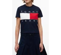 Tommy Hilfiger Regular Flag Ss Tee Dark Night Navy size M | Shirts Outlet | Women | Black M
