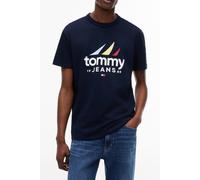 Tommy Hilfiger Regular Sailing Ss Tee Dark Night Navy size S | Print T-Shirts Outlet | Men | Black S