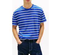 Tommy Hilfiger Regular Stripe Ss Tee Fizzy Blue Stripe size M | Basic T-Shirts Outlet | Men | Blue M