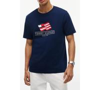 Tommy Hilfiger Rwb Main Flag Regular Carbon Navy size M | Print T-Shirts Outlet | Men | Blue M