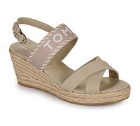 Tommy Hilfiger Sandals SEASONAL WEBBING MID WEDGE in Beige 6.5