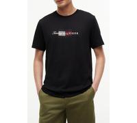 Tommy Hilfiger Script Flag Regular Black size L | Print T-Shirts Outlet | Men | Black L