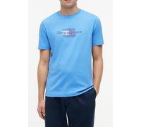 Tommy Hilfiger Script Flag Regular Tee Blue Spell size XL | Print T-Shirts Outlet | Men | Blue XL