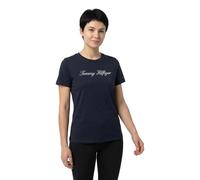 Tommy Hilfiger Script Short Sleeve T-shirt Blue XL Woman