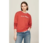 Tommy Hilfiger Script Sweatshirt Terra Red Womens BRAND NEW