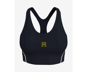 Tommy Hilfiger Sculpt Sport Mid Impact Bra Dark Blue Golden Yellow White - L