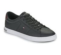 Tommy Hilfiger Men’s Essential Leather Detail Vulcanised Trainers, Black (Black), 5.5