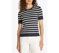 Tommy Hilfiger Short Sleeved Pullover, Regular Fit, Dark Night Navy Blue size L | Knitted Sweaters Outlet | Women | Black L