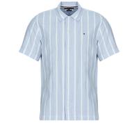 Tommy Hilfiger Short sleeved Shirt LINEN BLEND STRIPED SS RF SHIRT in Blue EU S
