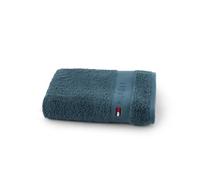 Tommy Hilfiger - Shower Towel, White, Terry Loop, 480 g/m², 100% Cotton, Striped Woven Edge, Lightweight and Absorbent, 70 x 140 cm