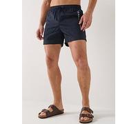 Tommy Hilfiger Men's Medium Drawstring Zip Pocket UM0UM03748 Swim Trunk, Blue (Desert Sky), M