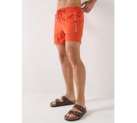 Tommy Hilfiger Side Linear Logo Swimshorts, Orange, Size L, Men Orange