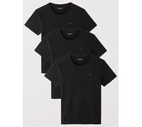 Tommy Hilfiger Signature Cotton Essential 3 Pack Loungewear T-Shirts, Black, Size M, Men Black