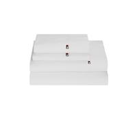 Tommy Hilfiger Signature Solid Sheeting 200 TC Set of 4 Sheet Set - 1 Flat Sheet 1 Fitted Sheet & 2 Pillowcases Full Size 100% Cotton (Grey)