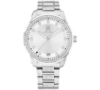 Tommy Hilfiger Silver Womens Analogue Watch Th85 Crystals 1782757