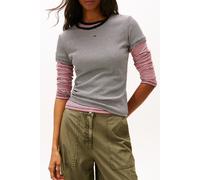 Tommy Hilfiger Slim Essential T-shirt Black/ White Stripe size S | Shirts Outlet | Women | Black S