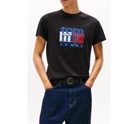 Tommy Hilfiger Slim Flag Shortsleeve Tee Black size M | Print T-Shirts Outlet | Men | Black M