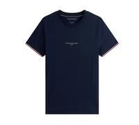 Tommy Hilfiger Slim Knit Tipped T-Shirt Navy Blue - L