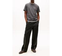 Tommy Jeans Men's TJM Slim Linear Chest Tee Ext Dm0Dm21780 S/S T-Shirt, Grey (Washed Black), M