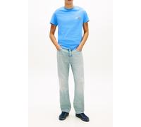 Tommy Jeans Men’s T-Shirt Short Sleeve Slim Sign Chest with Logo, Blue (Blue Twilight), L