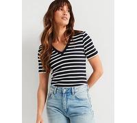 Tommy Hilfiger Slim Cody Short Sleeve V Neck T-shirt Multicolor S Woman