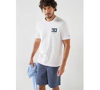 Tommy Hilfiger Small Sun Flag Logo T-Shirt, White, Size S, Men White