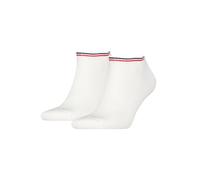 Men's 2-Pack Tommy Jeans Logo Sports Trainer Socks, White - White/White - Size: 7.5/8/5/5.5/6/6.5/7