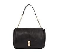 Tommy Hilfiger Soft Leather Shoulder Bag Genuine Leather 34 cm black