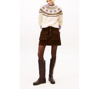 Tommy Hilfiger Soft Wool C-neck Loose Placed Fairisle Beige size L | Sweaters Outlet | Women | Brown L