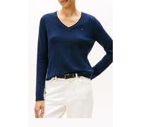 Tommy Hilfiger Soft Wool V-neck Loose Sweater Dark Night Navy size S | Sweaters Outlet | Women | Black S
