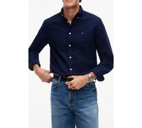 Tommy Hilfiger Solid Heritage Mens Long Sleeve Oxford Shirt - Preppy Navy/Desert Sky Solid - Preppy Navy/Desert Sky Solid - M