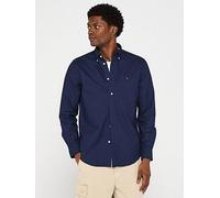 Tommy Hilfiger Solid Heritage Oxford Regular Fit Shirt - Navy, Navy, Size M, Men Navy