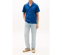 Tommy Hilfiger Sorona Linen Camp Ss Blue Jean size L | Casual Shirts Outlet | Men | White L