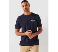 Tommy Hilfiger Men’s Short Sleeve Regular Fit Stack T-Shirt, Blue (Desert Sky), L