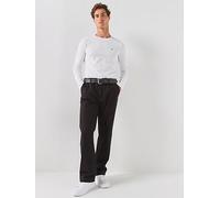 Tommy Hilfiger Stretch Slim Fit Long Sleeve T-shirt, White, Size L, Men White