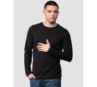 Tommy Hilfiger Stretch Slim Fit Mens Long Sleeve T-Shirt - Black - Size Large