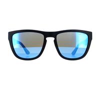 Tommy Hilfiger Square Mens Matte Blue Mirror Sunglasses - One Size
