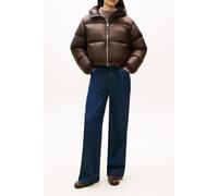 Tommy Hilfiger Super Light High Waisted Down Dark Coffee size M-L | Winter Jackets Outlet | Women | Brown M-L