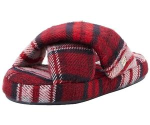 Tommy Hilfiger Tartan Check Home Slipper, Red, 2.5/3.5
