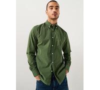 Tommy Hilfiger Tattersall Check Poplin Regular Fit Shirt, Green, Size M, Men Green