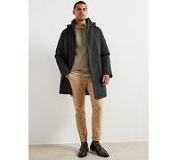 Tommy Hilfiger Men’s Tech Padded Parka with Hood, Black (Black), L