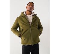 Tommy Hilfiger Tech Hooded Short Padded Jacket, Green, Size 2Xl, Men Green